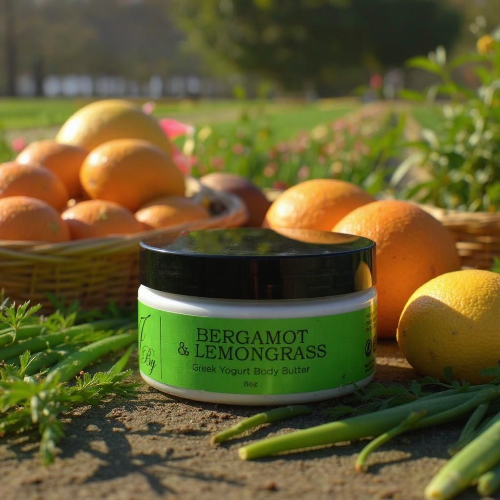 Bergamot and Lemongrass Greek Yogurt Body Butter