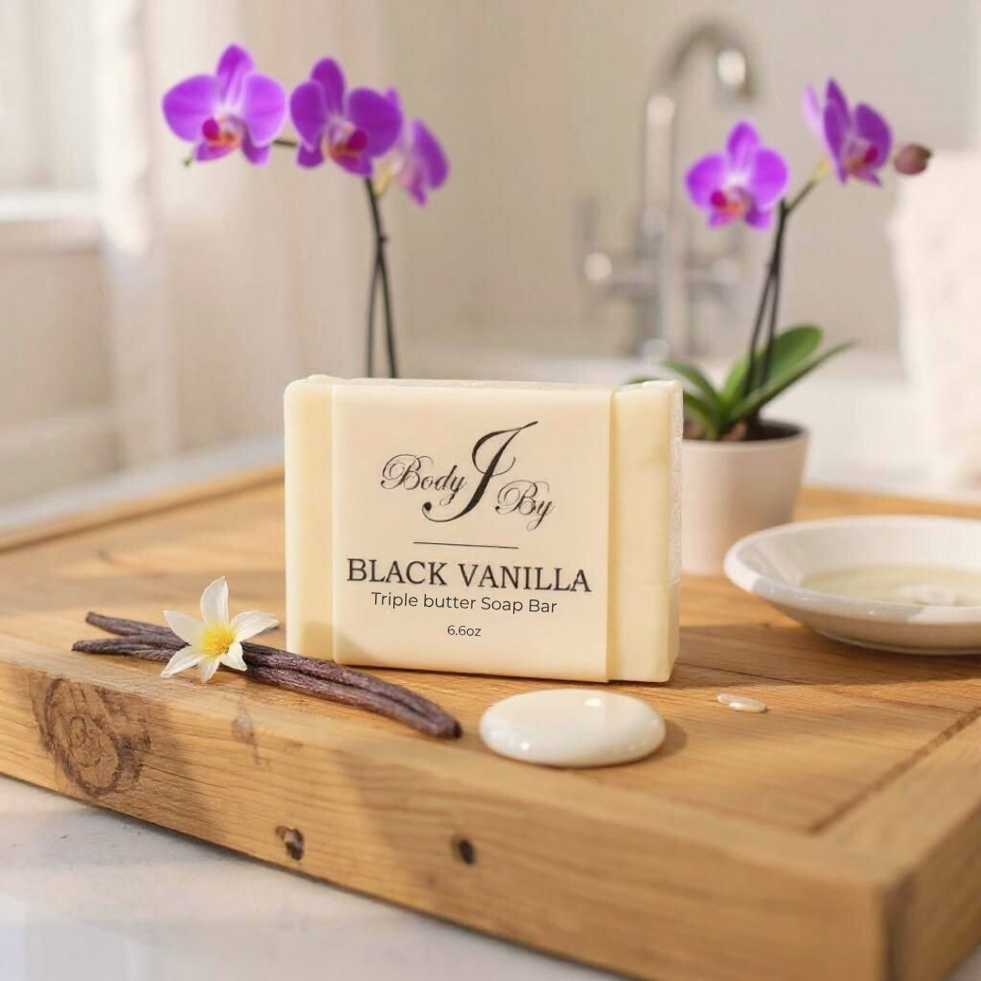 Black Vanilla Triple Butter Soap Bar