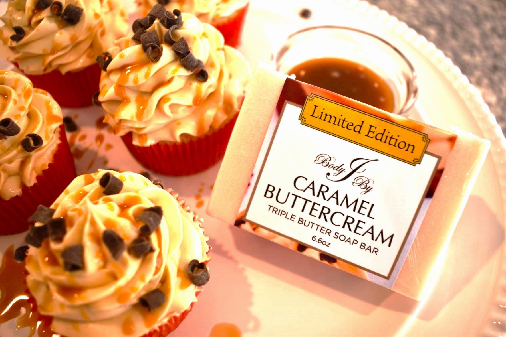 Caramel Buttercream Triple Butter Soap Bar