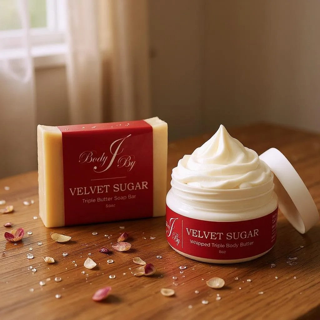 ✨ Glow & Go Bundle – Velvet Sugar- Bar Soap + Body Butter