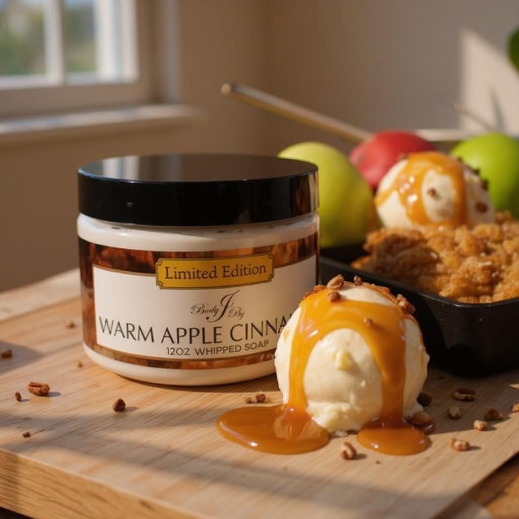 Warm Apple Cinnamon Whipped Soap & Shaving Butter