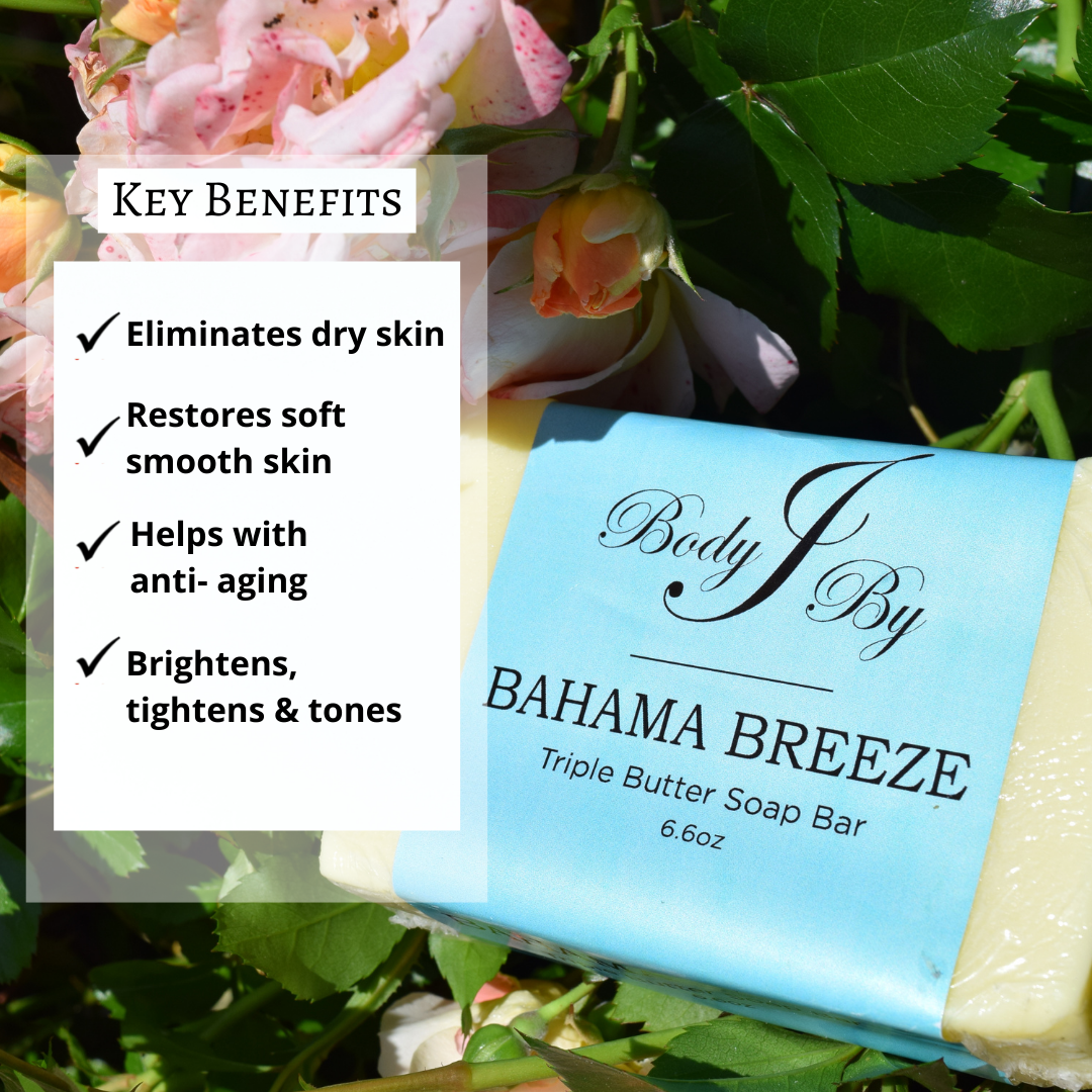 Bahama Breeze Triple Butter Soap Bar - Body By J