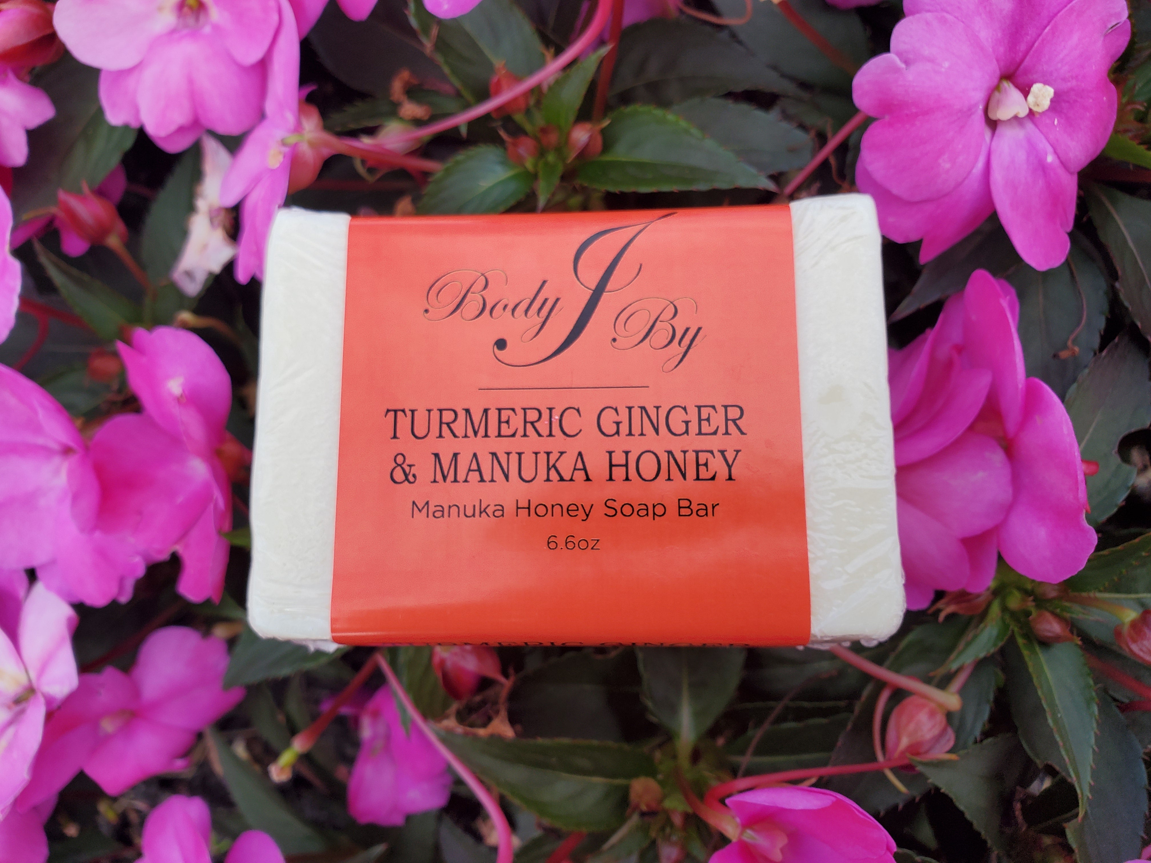Turmeric Ginger and Manuka Honey Bar Soap - Body By J