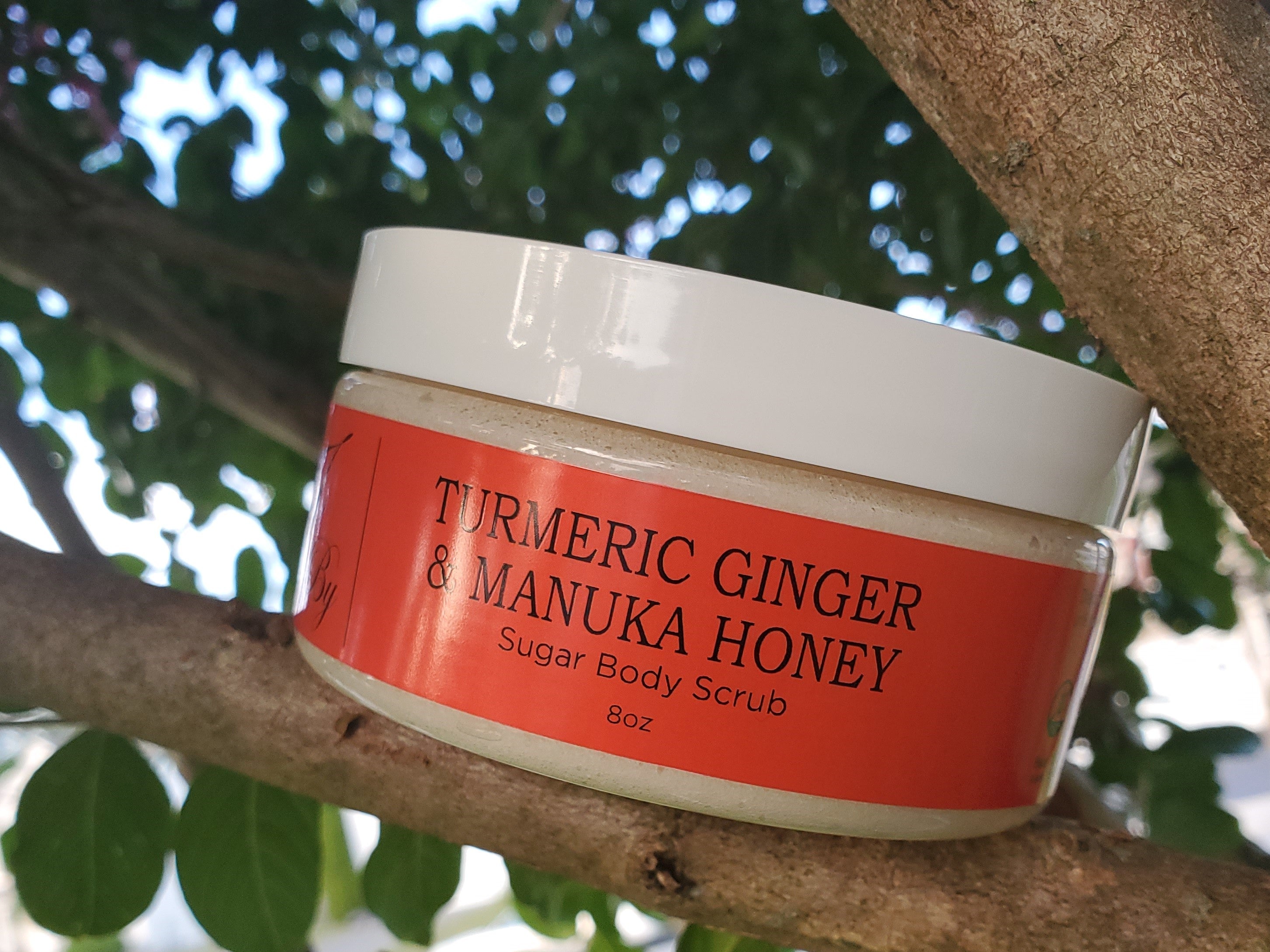 Turmeric Ginger and Manuka Honey Sugar Scrub - Body By J