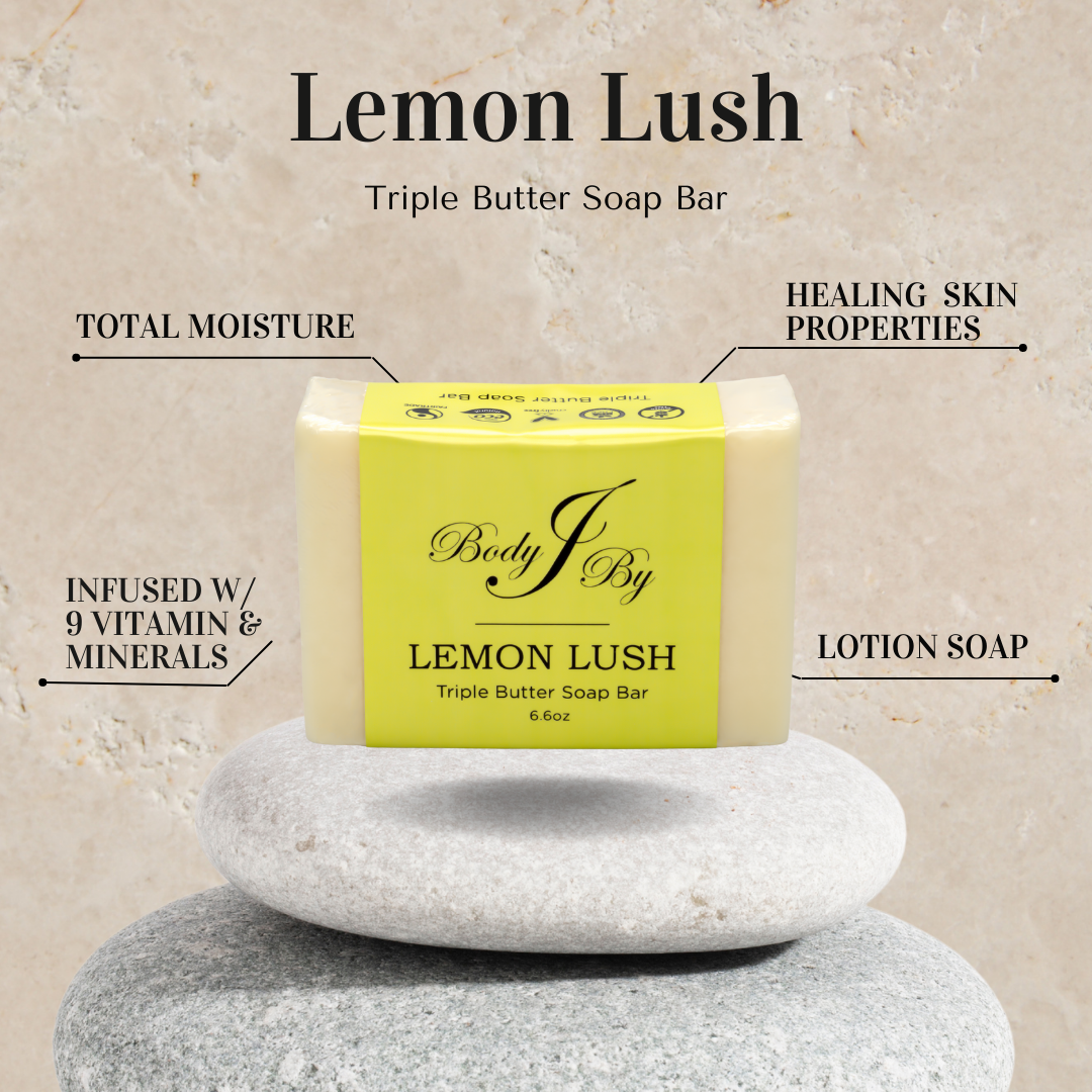 Lemon Lush Triple Butter Soap Bar - Body By J