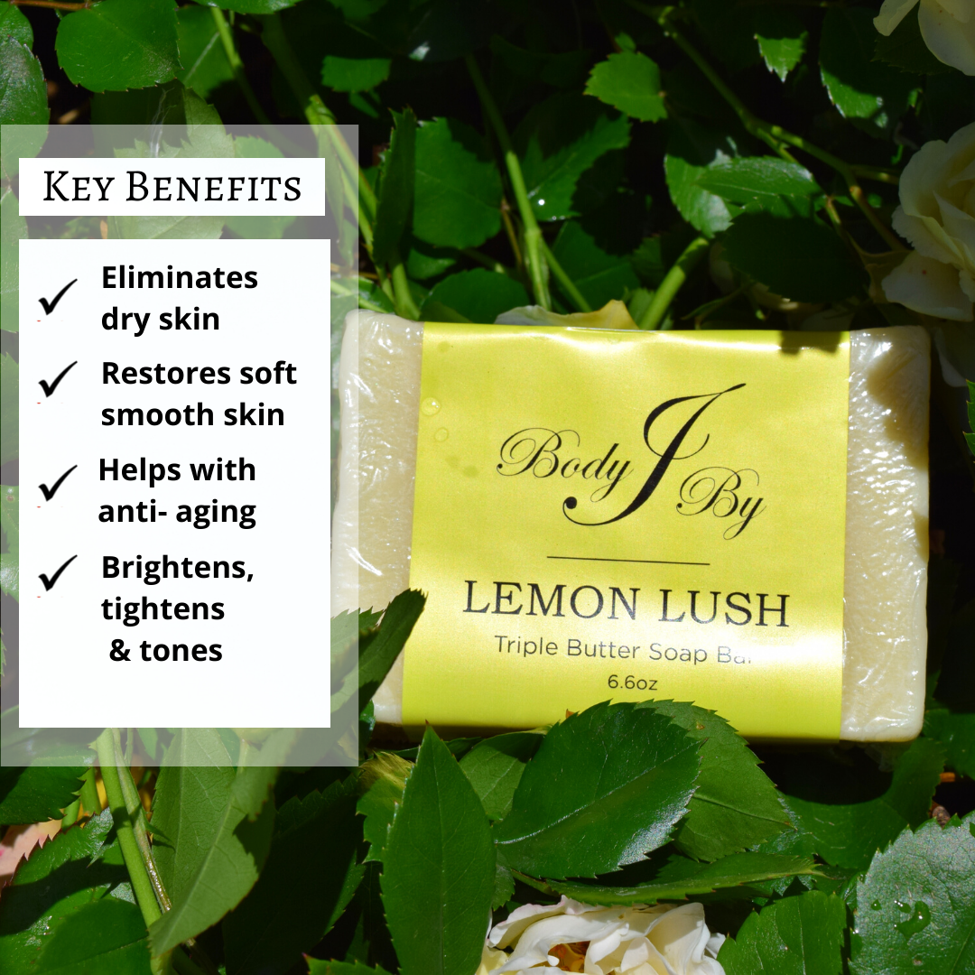 Lemon Lush Triple Butter Soap Bar - Body By J