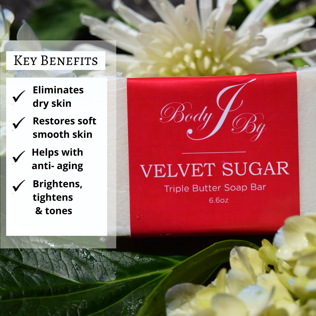 Velvet Sugar Triple Butter Soap Bar - Body By J