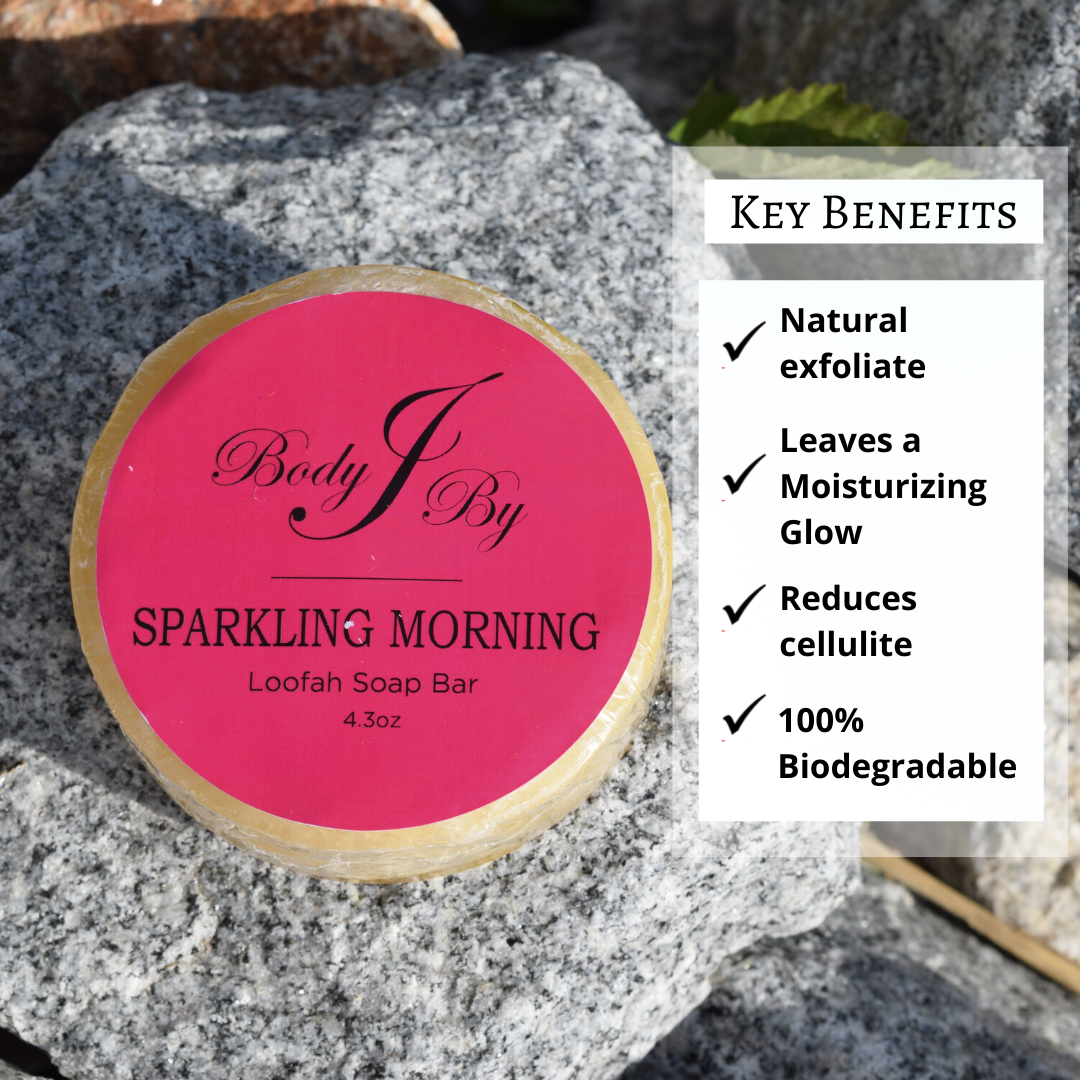 Sparkling Morning Egyptian Loofah Bar Soap - Body By J