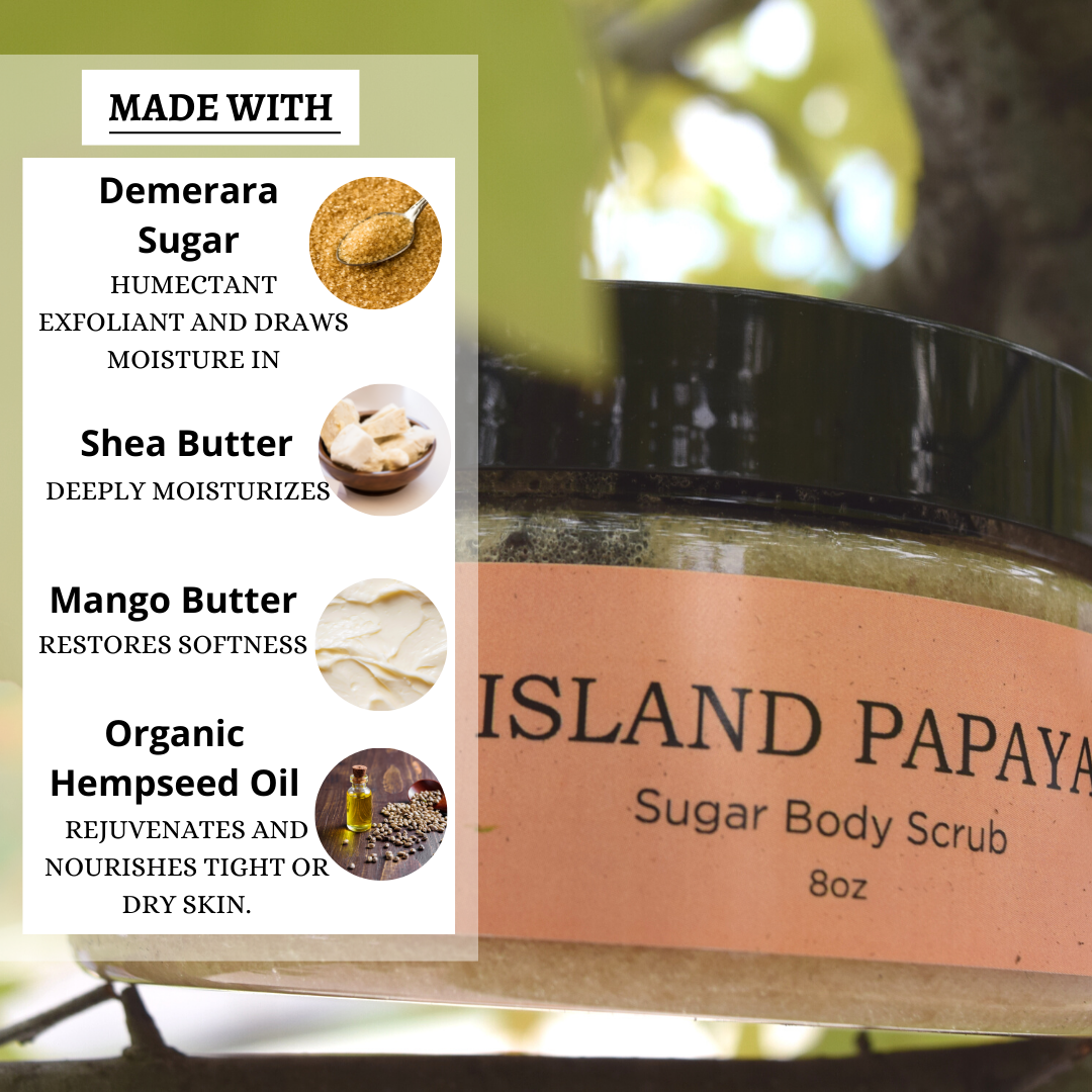 Island Papaya Sugar Scrub - Body By J