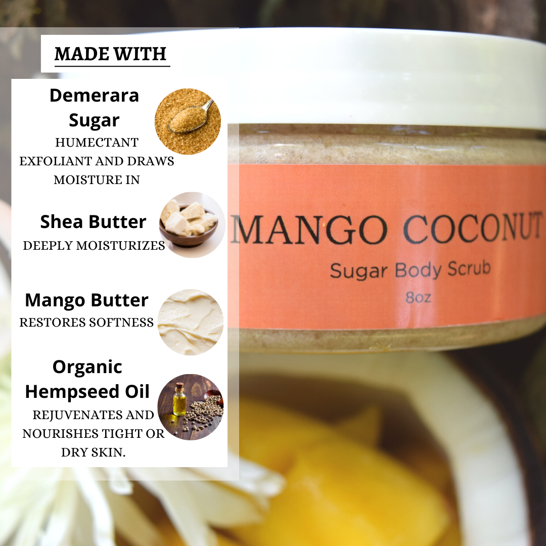 Mango Coconut Sugar Scrub - Body By J