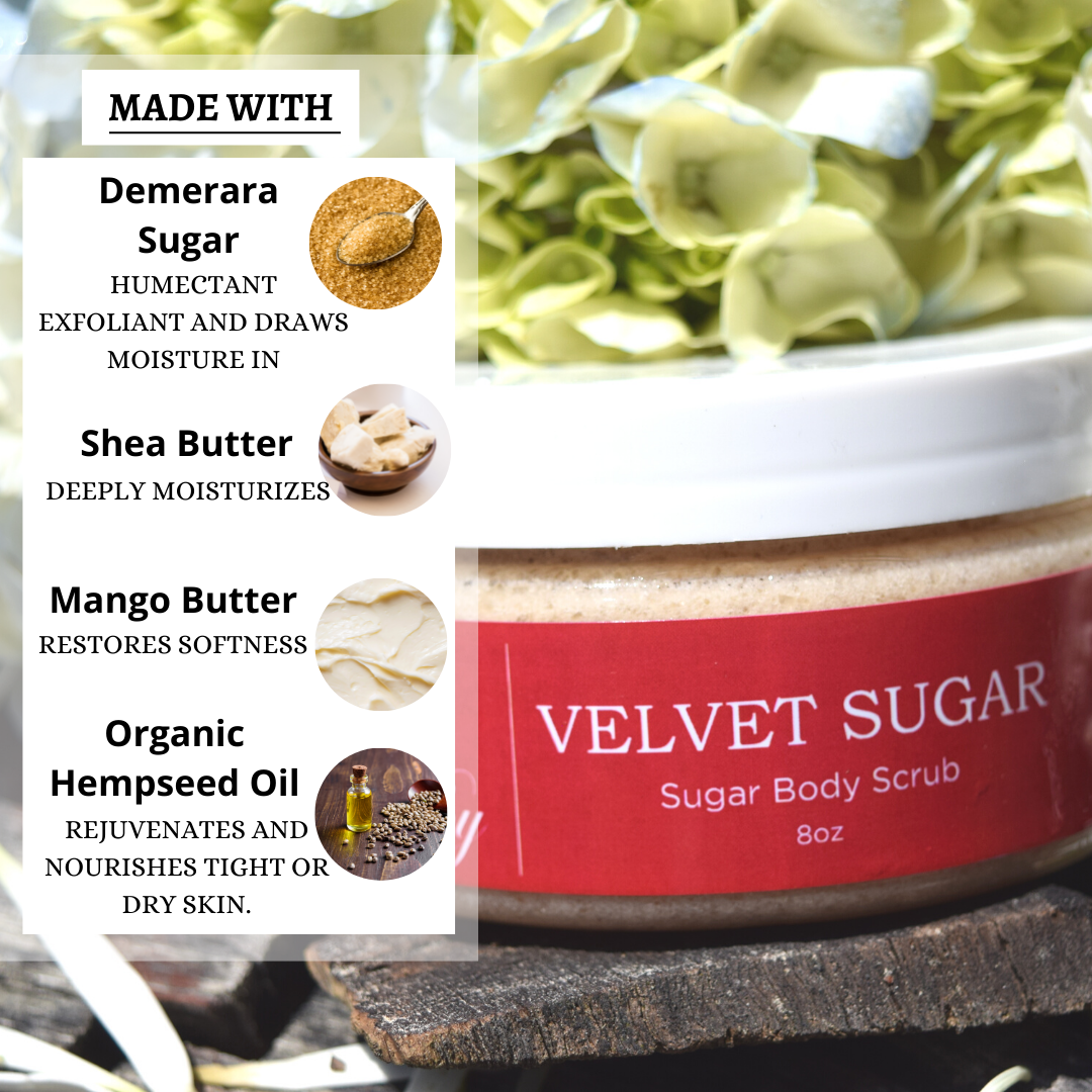 Velvet Sugar Sugar Scrub - Body By J