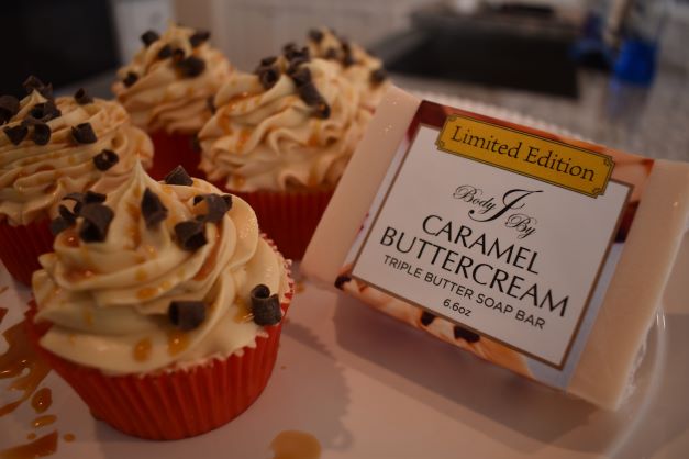 Caramel Buttercream Triple Butter Soap Bar