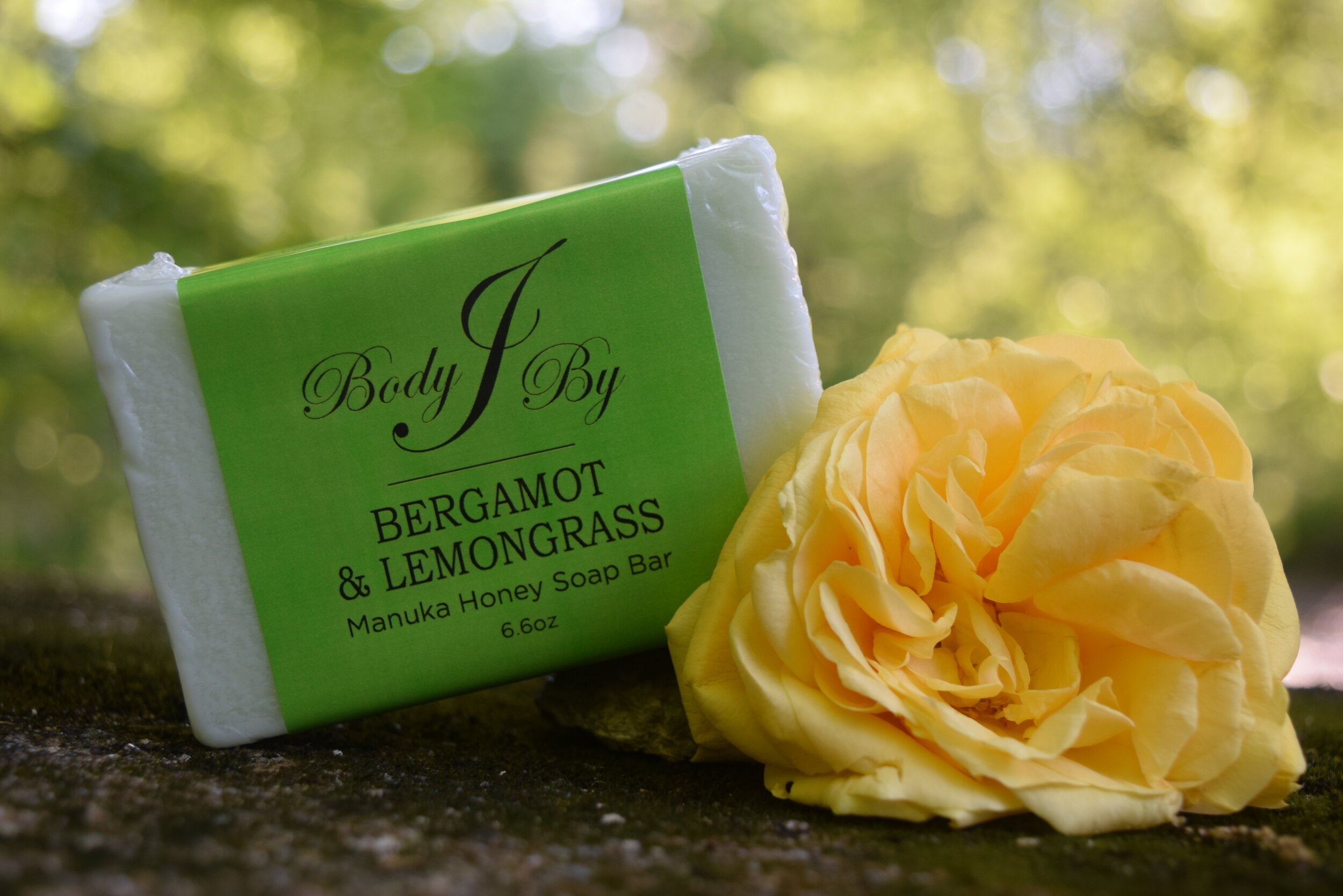 Bergamot and Lemongrass Manuka Honey Bar Soap - Body By J