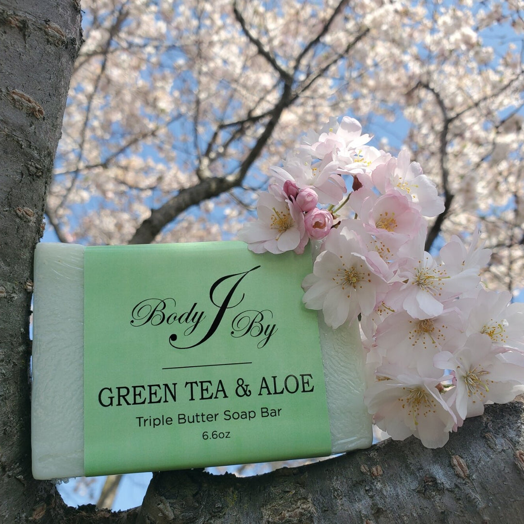 Green Tea and Aloe Triple Butter Soap Bar - Body By J