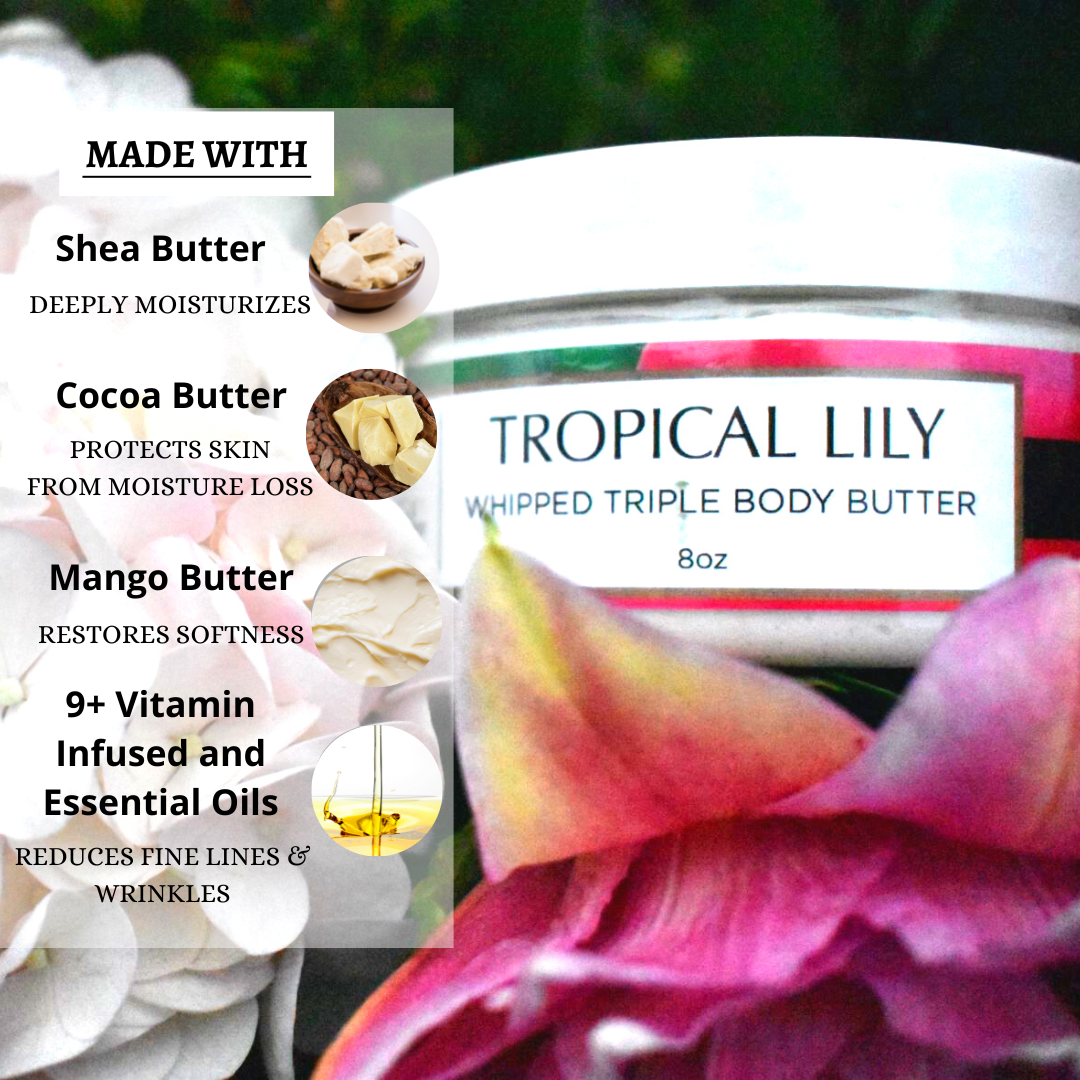 Tropical Lily Whipped Body Butter - Body By J